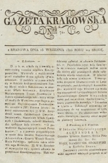 Gazeta Krakowska. 1824, nr 74