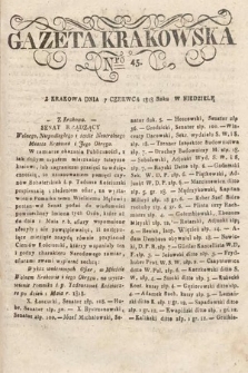 Gazeta Krakowska. 1818, nr 45