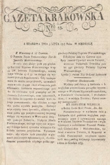 Gazeta Krakowska. 1818, nr 53