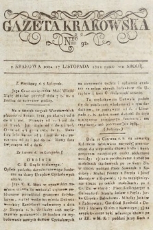 Gazeta Krakowska. 1824, nr 92