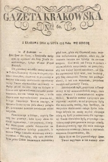 Gazeta Krakowska. 1818, nr 60