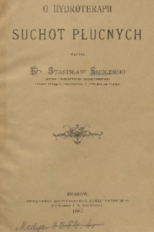 O hydroterapii suchot płucnych