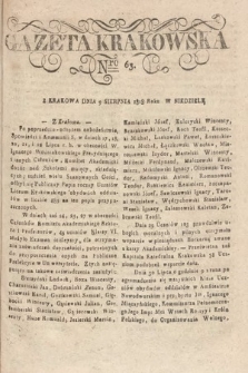 Gazeta Krakowska. 1818, nr 63
