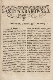 Gazeta Krakowska. 1818, nr 74