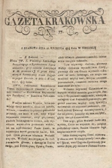 Gazeta Krakowska. 1818, nr 77