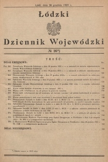Łódzki Dziennik Wojewódzki. 1933, nr 26