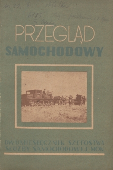 Przegląd Samochodowy : dwumiesięcznik Szefostwa Służby Samochodowej MON. R.8, 1954, Zeszyt 3