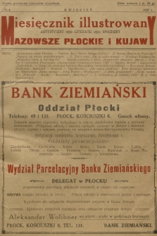 Mazowsze Płockie i Kujawy : miesięcznik illustrowany artystyczny, literacki, społeczny. 1927, nr 4