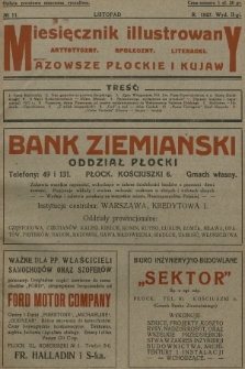Mazowsze Płockie i Kujawy : miesięcznik illustrowany artystyczny, społeczny, literacki. 1927, nr 11