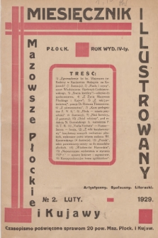 Mazowsze Płockie i Kujawy : miesięcznik illustrowany artystyczny, społeczny, literacki. 1929, nr 2