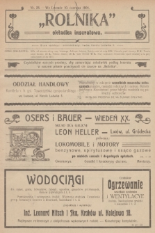 Rolnik : tygodnik dla gospodarzy wiejskich : organ c. k. galicyjskiego Towarzystwa gospodarskiego. R.37, T.66 [i.e. 67], 1904, nr 24 + dod.