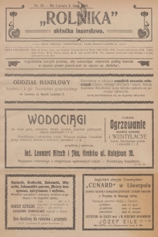 Rolnik : tygodnik dla gospodarzy wiejskich : organ c. k. galicyjskiego Towarzystwa gospodarskiego. R.37, T.67 [i.e. 68], 1904, nr 28 + dod.