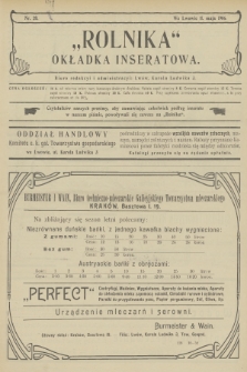 Rolnik : organ c. k. Galicyjskiego Towarzystwa Gospodarskiego. R.39, T.71, 1906, nr 20 + dod.