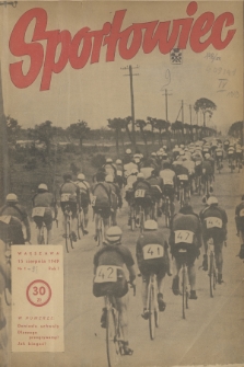 Sportowiec. R.1, 1949, nr 1