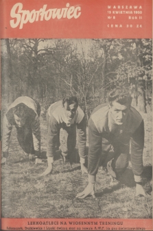 Sportowiec. R.2, 1950, nr 8