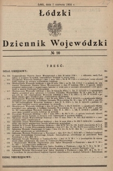 Łódzki Dziennik Wojewódzki. 1934, nr 10