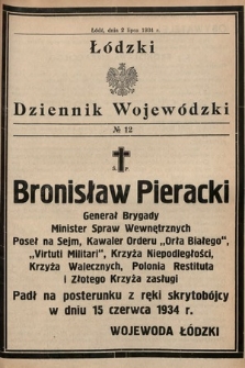 Łódzki Dziennik Wojewódzki. 1934, nr 12