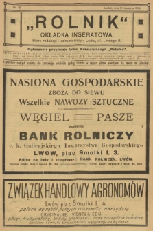 Rolnik: Organ c. k. Galicyjskiego Towarzystwa Gospodarskiego. R.47, T.87, 1914, nr 16