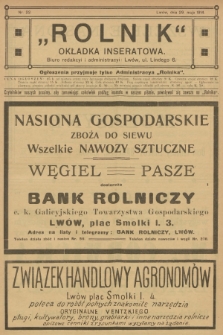 Rolnik: Organ c. k. Galicyjskiego Towarzystwa Gospodarskiego. R.47, T.87, 1914, nr 22