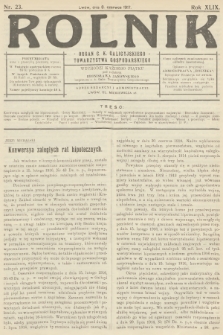 Rolnik: Organ c. k. Galicyjskiego Towarzystwa Gospodarskiego. R.49, T.89, 1917, nr 23