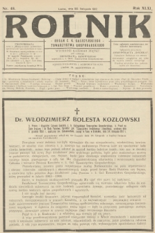 Rolnik: Organ c. k. Galicyjskiego Towarzystwa Gospodarskiego. R.49, T.90, 1917, nr 48