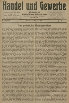 Handel und Gewerbe : Nachrichtenblatt des Verbandes für Handel und Gewerbe. Jg.1, 1926, No. 5