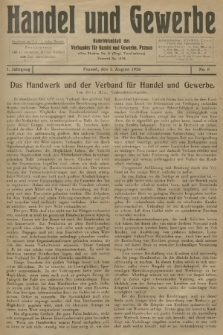 Handel und Gewerbe : Nachrichtenblatt des Verbandes für Handel und Gewerbe. Jg.1, 1926, No. 6