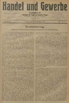 Handel und Gewerbe : Nachrichtenblatt des Verbandes für Handel und Gewerbe. Jg.1, 1926, No. 9