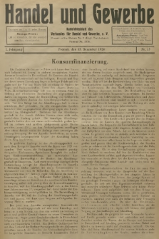 Handel und Gewerbe : Nachrichtenblatt des Verbandes für Handel und Gewerbe. Jg.1, 1926, No. 15