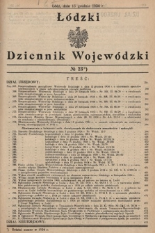 Łódzki Dziennik Wojewódzki. 1934, nr 23