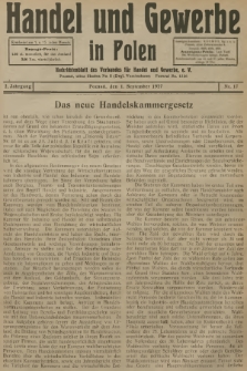Handel und Gewerbe : Nachrichtenblatt des Verbandes für Handel und Gewerbe. Jg.2, 1927, nr 17