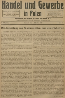 Handel und Gewerbe : Nachrichtenblatt des Verbandes für Handel und Gewerbe. Jg.2, 1927, nr 19