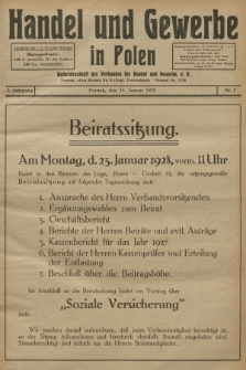 Handel und Gewerbe : Nachrichtenblatt des Verbandes für Handel und Gewerbe. Jg.3, 1928, nr 2
