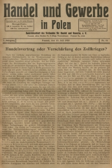 Handel und Gewerbe : Nachrichtenblatt des Verbandes für Handel und Gewerbe. Jg.3, 1928, nr 14