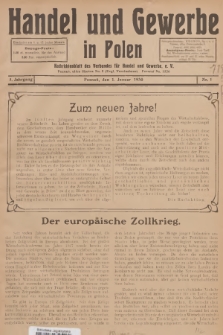 Handel und Gewerbe : Nachrichtenblatt des Verbandes für Handel und Gewerbe. Jg.5, 1930, nr 1