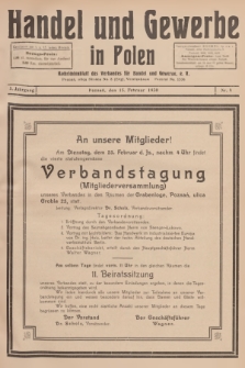 Handel und Gewerbe : Nachrichtenblatt des Verbandes für Handel und Gewerbe. Jg.5, 1930, nr 4