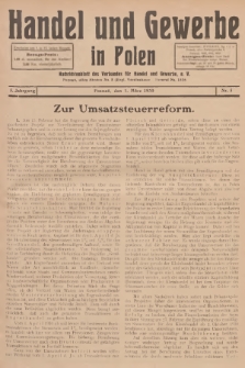 Handel und Gewerbe : Nachrichtenblatt des Verbandes für Handel und Gewerbe. Jg.5, 1930, nr 5