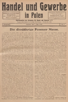 Handel und Gewerbe : Nachrichtenblatt des Verbandes für Handel und Gewerbe. Jg.5, 1930, nr 9