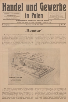 Handel und Gewerbe : Nachrichtenblatt des Verbandes für Handel und Gewerbe. Jg.5, 1930, nr 14