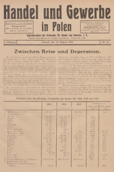 Handel und Gewerbe : Nachrichtenblatt des Verbandes für Handel und Gewerbe. Jg.5, 1930, nr 16