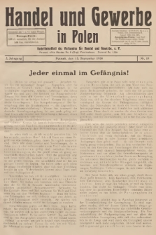Handel und Gewerbe : Nachrichtenblatt des Verbandes für Handel und Gewerbe. Jg.5, 1930, nr 18