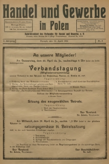 Handel und Gewerbe : Nachrichtenblatt des Verbandes für Handel und Gewerbe. Jg.6, 1931, nr 8