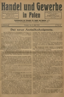 Handel und Gewerbe : Nachrichtenblatt des Verbandes für Handel und Gewerbe. Jg.6, 1931, nr 11
