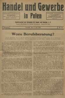 Handel und Gewerbe : Nachrichtenblatt des Verbandes für Handel und Gewerbe. Jg.6, 1931, nr 13