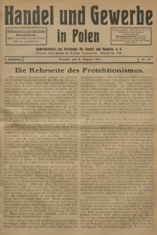Handel und Gewerbe : Nachrichtenblatt des Verbandes für Handel und Gewerbe. Jg.6, 1931, nr 15