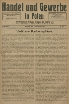 Handel und Gewerbe : Nachrichtenblatt des Verbandes für Handel und Gewerbe. Jg.6, 1931, nr 17