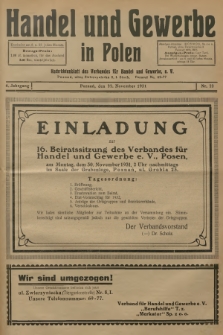 Handel und Gewerbe : Nachrichtenblatt des Verbandes für Handel und Gewerbe. Jg.6, 1931, nr 22