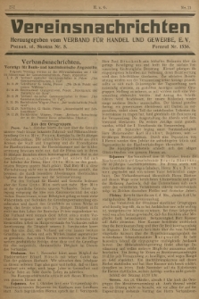 Vereinsnachrichten : herausgegeben vom Verband für Handel und Gewerbe. 1928, Beilage zu nr 21