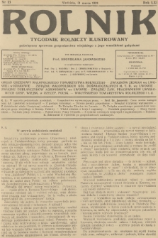Rolnik : tygodnik rolniczy ilustrowany poświęcony sprawom gospodarstwa wiejskiego z jego wszelkimi gałęziami. R.61, 1929, nr 13