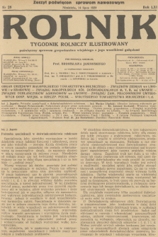 Rolnik : tygodnik rolniczy ilustrowany poświęcony sprawom gospodarstwa wiejskiego z jego wszelkimi gałęziami. R.61, 1929, nr 28